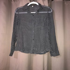 Polka dot work blouse